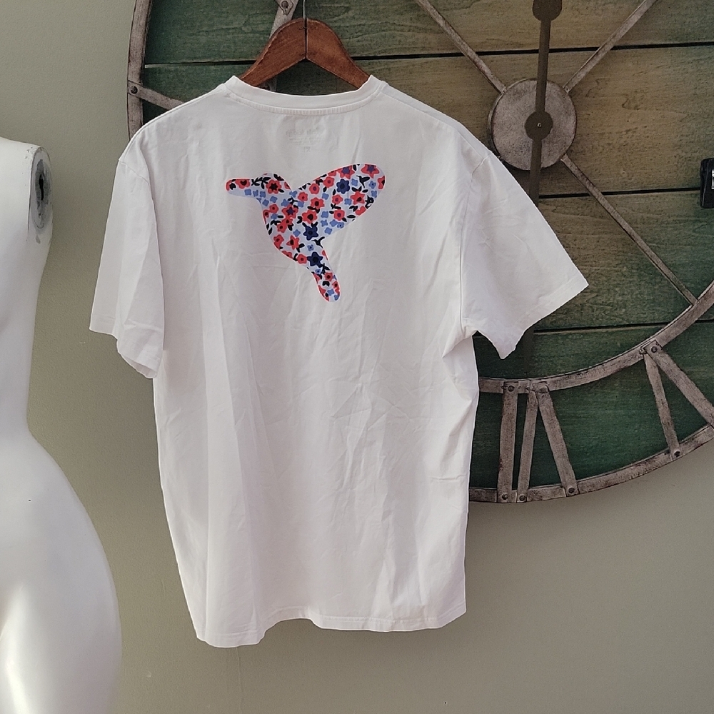 Birddogs Blue Flower Bird Tee
